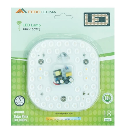 PRIBOR RASVJETNI LED MODUL 18W 1500lm 4000K 170-265V 148X148 BLISTER