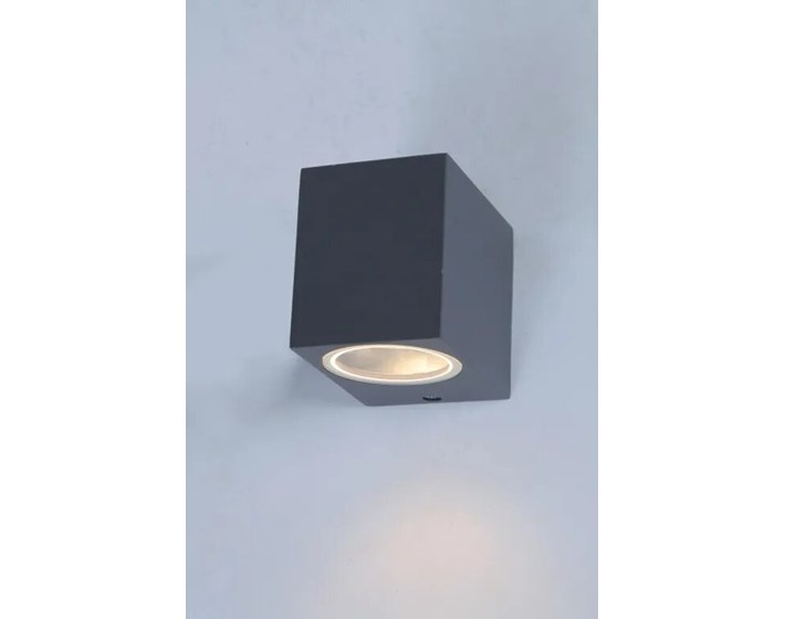 SVJETILJKA VANJSKA ZIDNA DARK GREY ALUM. DELHI SQUARE 35W GU10 IP54