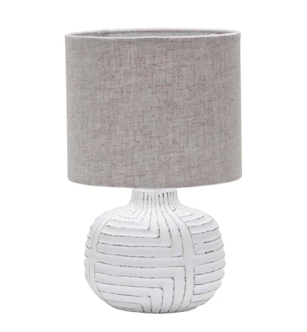 LAMPA STOLNA KERAMIČKA KNIT WHITE