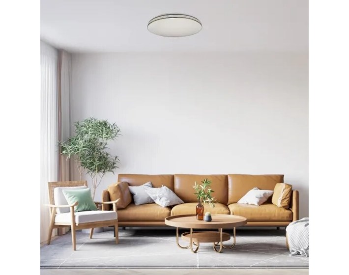 PLAFONJERA LED SKY CARLA PVC D290 15W 1700 lm 4000K IP20 2 SILVER RINGS