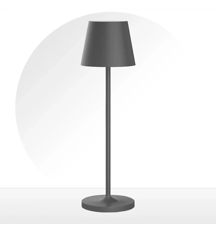 SVJETILJKA LED STOLNA PUNJIVA GEMA 3W 2700/3500/4000K 300 LM IP54 GREY