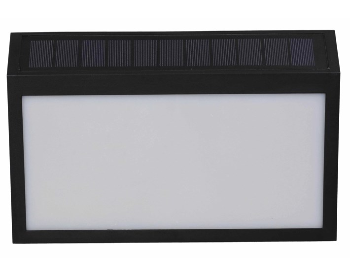 SVJETILJKA SOLARNA ZIDNA 1W 50 LM 4000K IP54 BLACK+ NALJEPNICE ZA OZNAKU KUĆNOG 