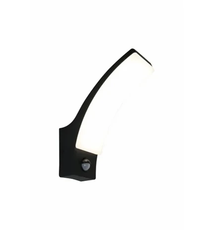 SVJETILJKA LED VANJSKA ZIDNA COLORADO SA SENZOROM 12W 890 LM 4000K IP44  PVC BLA