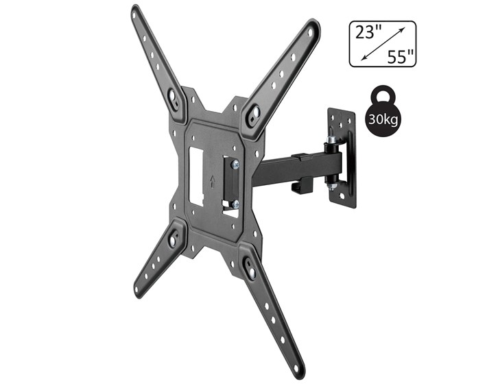 NOSAČ ZA TV PRIJEMNIKE 23"- 55", 30 kg, ZIDNI, FULL MOTION