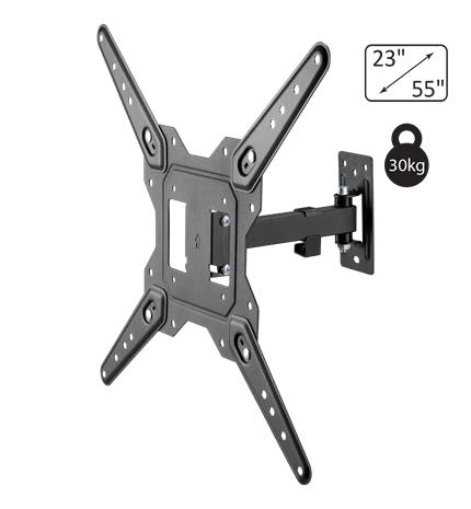 NOSAČ ZA TV PRIJEMNIKE 23"- 55", 30 kg, ZIDNI, FULL MOTION