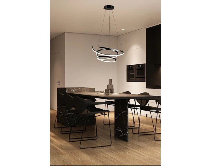 SVJETILJKA VISEĆA LED CORA D540 42 W 1818 lm 3000 K IP20 BLACK