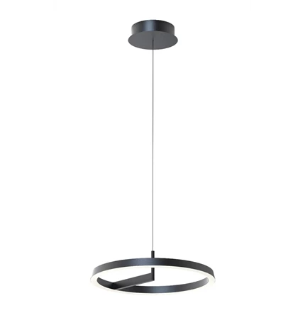 VISILICA LED ALLISON D550 40 W 1800 lm 3000/4000/5000 K IP20 BLACK + REMOTE