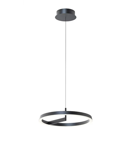 VISILICA LED ALLISON D550 40 W 1800 lm 3000/4000/5000 K IP20 BLACK + REMOTE