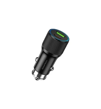 AUTOPUNJAČ UNIVERZALNI GIGATECH CXC480, USB I C IZLAZI, 48 W, CRNI