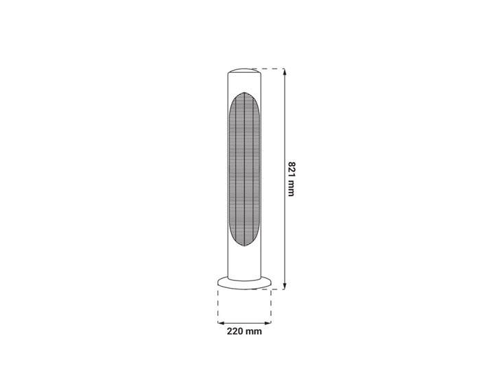 VENTILATOR STUPNI GREEN TECH  TST07-MF-WH, 45 W, 22x22x82 cm, BIJELI