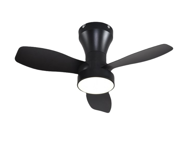 VENTILATOR STROPNI 24 W, 1042 lm, 3CCT, 60x24,5 cm, SA UPRAVLJAČEM, CRNI