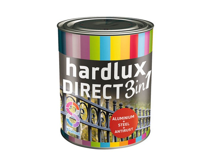BOJA ZAVRŠNA ZA METAL HARDLUX LAK DIRECT 3u1 ANTRACIT 7016 0,75lit