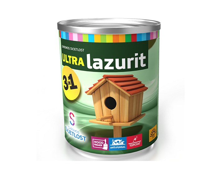 BOJA ZAVRŠNA ZA DRVO ULTRA LAZURIT 3u1 DUSTY GREY 0,75/1