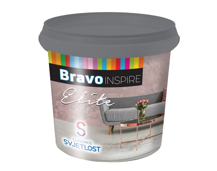 BOJA UNUTARNJA ZA ZID BRAVO INSPIRE ELITE GOLD 1 L