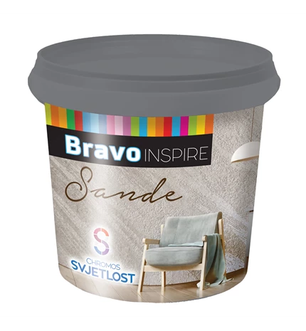 BOJA UNUTARNJA ZA ZID BRAVO INSPIRE SANDE GOLD 1 L