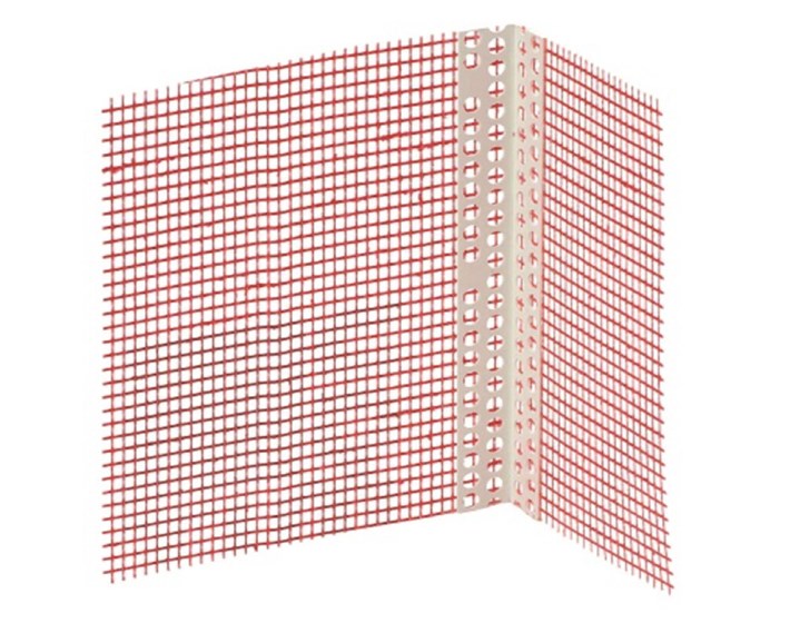 PROFIL PVC KUTNI S MREŽICOM BAUMIT 10X15/2,5 m