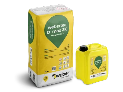 HIDROIZOLACIJA DVOKOMPONENTNA ELAST. WEBER D-MAX(20+7 KG)