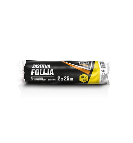 FOLIJA ZAŠTITNA 50M2-12my,rola 2m x25m