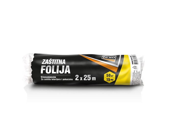 FOLIJA ZAŠTITNA 50M2-12my,rola 2m x25m