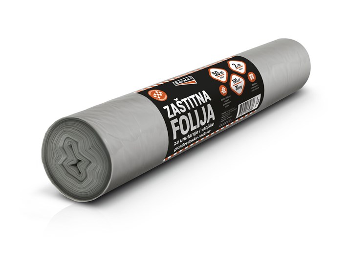 FOLIJA ZAŠTITNA 100m2-30my,rola 2m x 50m