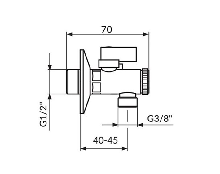 VENTIL KUTNI 1/2"x3/8" S FILTEROM KUGLASTI DARK