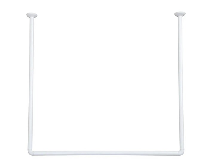 DRŽAČ ZAVJESE ZA KADU 80X80CM ALU, BIJELI TENDANCE
