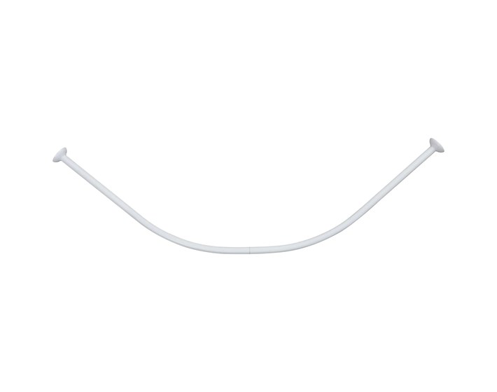 DRŽAČ ZAVJESE ZA KADU 90-90CM POLUKRUŽNI ALU, BIJELI TENDANCE