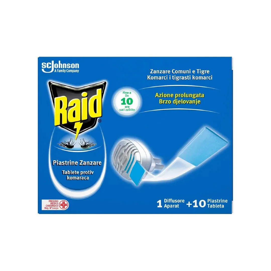 APARAT ELEKTRIČNI S TABLETAMA RAID
