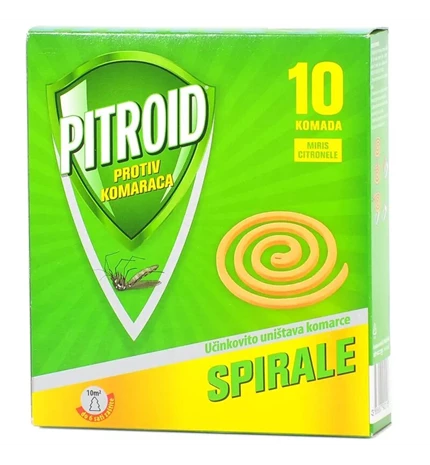 PITROID SPIRALE-CITRONELLA 10 KOM
