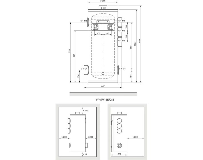 MEĐUSPREMNIK VP RW 45/2 BZA DIZALICU TOPLINE VWL 0010034126