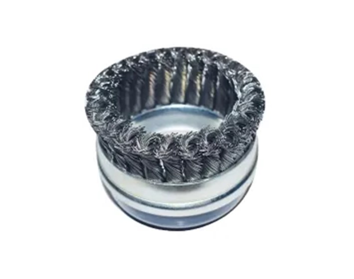 ČETKA LONČASTA UPREDENA M14 FI 100 mm  0,50 mm