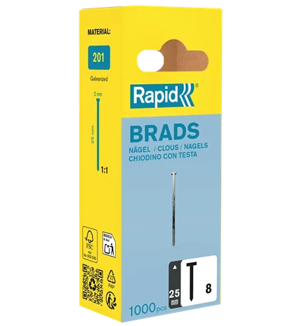 ČAVLI SPECIJALNI TYP 8 25 mm NARROW BLISTER 1000/1 RAPID