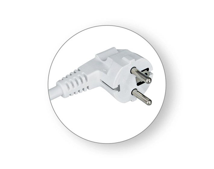 KABEL PRIKLJUČNI 2m, 3x1,5mm2, 16A, 250V,3500W, BIJELI