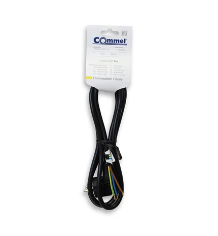 KABEL PRIKLJUČNI 2m, 3x1,5mm2, 16A, 250V,3500W, CRNI