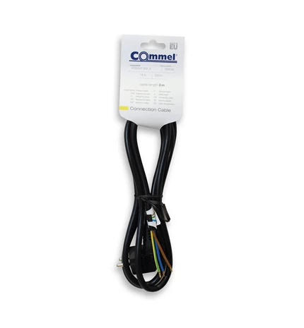 KABEL PRIKLJUČNI 2m, 3x1,5mm2, 16A, 250V,3500W, CRNI