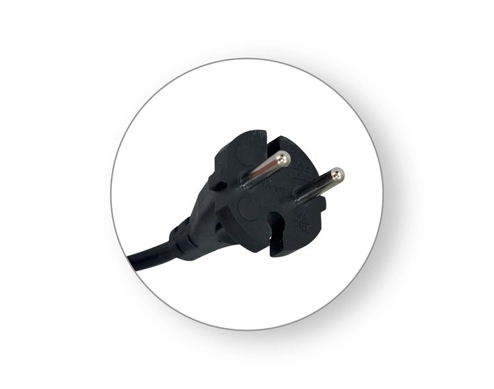 KABEL PRIKLJUČNI ZA EL.ALATE 4m, 2x1,5mm2, 10A,250V, 2200W, CRNI