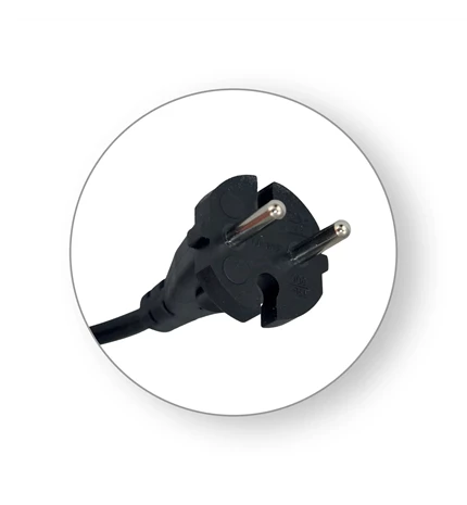 KABEL PRIKLJUČNI ZA EL.ALATE 4m, 2x1,5mm2, 10A,250V, 2200W, CRNI