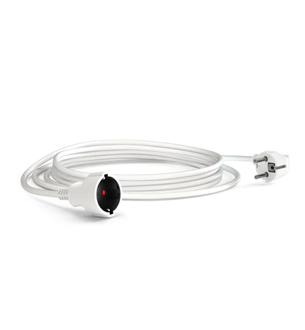 KABEL PRODUŽNI ŠUKO 2m, 3x1mm2, 16A,250V,3500W, BIJELI