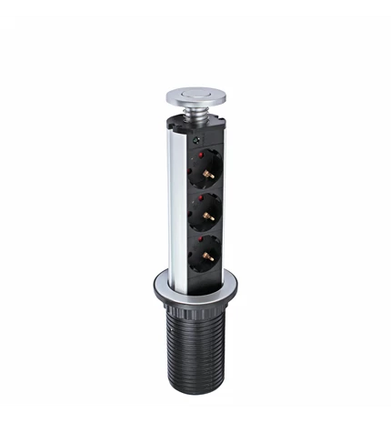 UTIČNICA POP UP 1,8m, 3x1,5mm2 3 UTIČNICE ŠUKO,16A, 250V, 3500W