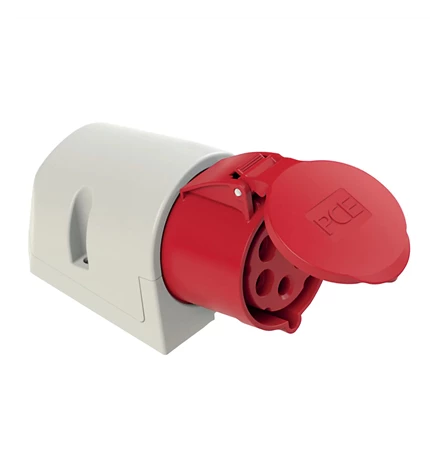 UTIČNICA S POKLOPCEM INDUSTRIJSKA ICE 309 5P,32A,400V,IP44, NADGRADNA