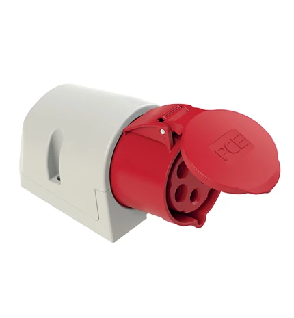 UTIČNICA S POKLOPCEM INDUSTRIJSKA ICE 309 5P,32A,400V,IP44, NADGRADNA