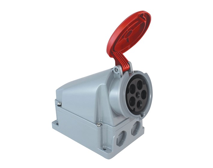 UTIČNICA S POKLOPCEM INDUSTRIJSKA ICE 309 5P,63A,400V,IP44, NADGRADNA