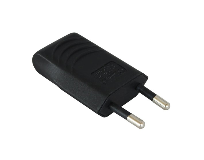 UTIKAČ EURO 2,5A,250V, CRNI