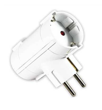 UTIKAČ "T" DVOSTRUKI 16A,250V,BIJELI