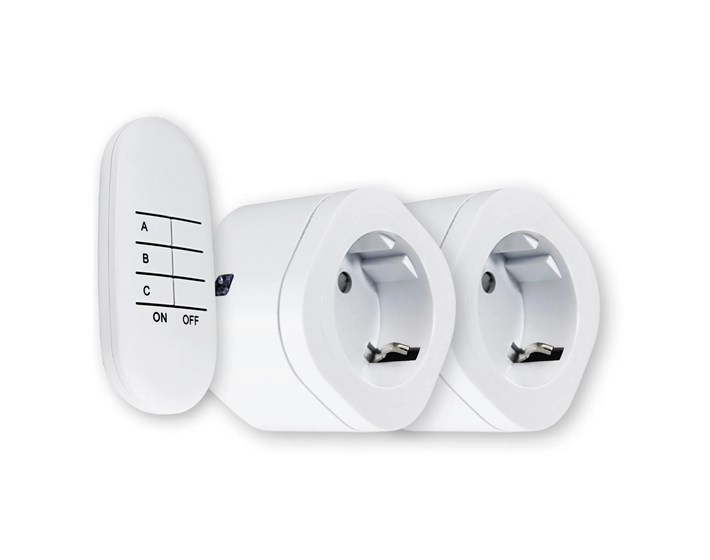 UTIČNICA S DALJINSKIM UPRAVLJAČEM DVOSTRUKA, DOMET30m,13A,3000W,230V