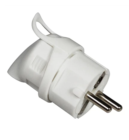 UTIKAČ ŠUKO KUTNI S KONT.ZA UZEMLJENJE 16A,250V, BIJELI