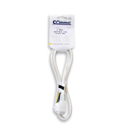 KABEL PRIKLJUČNI 1,5m, 3x1,5 3500W, BIJELI 0512