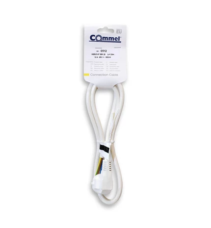 KABEL PRIKLJUČNI 1,5m, 3x1,5 3500W, BIJELI 0512