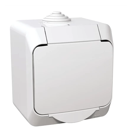 UTIČNICA OG II PVC 16A IP44 BIJELA CEDAR