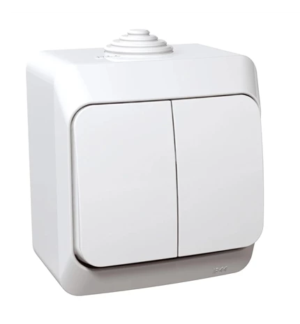 PREKIDAČ OG PVC SERIJSKA 16A IP44 BIJELA CEDAR